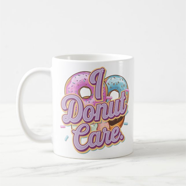 Caneca De Café Eu Rosquinha Engraçado Rosquinha (Esquerda)