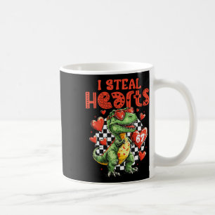 Caneca De Café Eu Roubo Corações Dinossauro 67 Humor de Valentim 