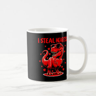 Caneca De Café Eu Roubo Corações Trex Dino Bebe Crianças Por