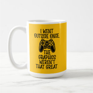 Caneca De Café Eu Saí Lá Fora - Gamer Divertido