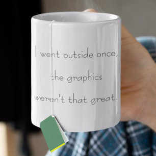 Caneca De Café Eu Saí Uma Vez Fora Humor Divertido de Jogador de
