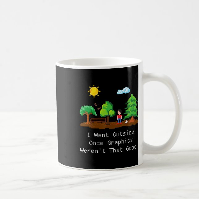 Caneca De Café Eu Saí uma Vez Lá Fora (Direita)