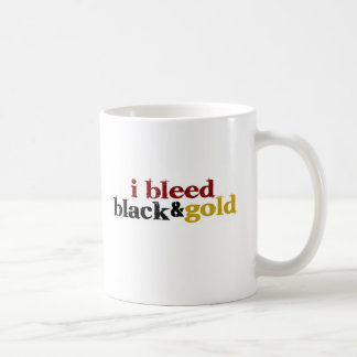 Caneca De Café Eu sangro o preto e o ouro