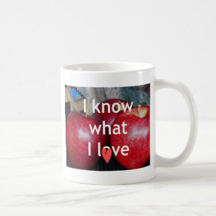 Caneca De Café Eu sei o que eu amo