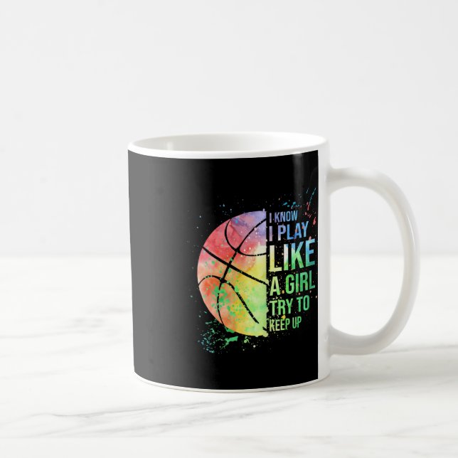 Caneca De Café Eu Sei Que Eu Brinco Como Uma Garota Tentando Cont (Direita)