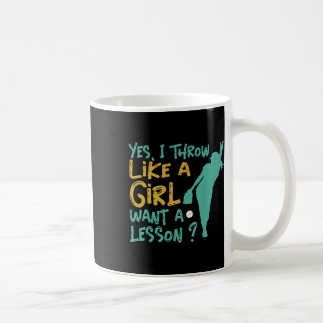 Caneca De Café Eu Sei Que Eu Jogo Como Uma Garota Softll (Direita)