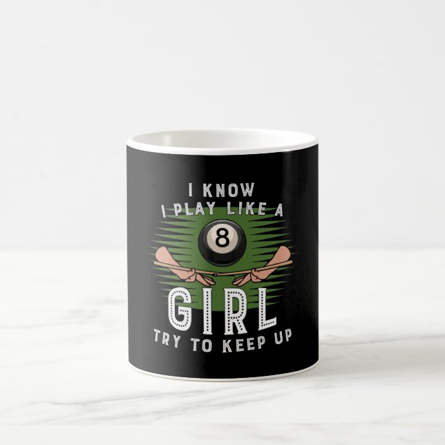Caneca De Café Eu Sei Que Eu Jogo Como Uma Garota Tente Acompanha (Centro)