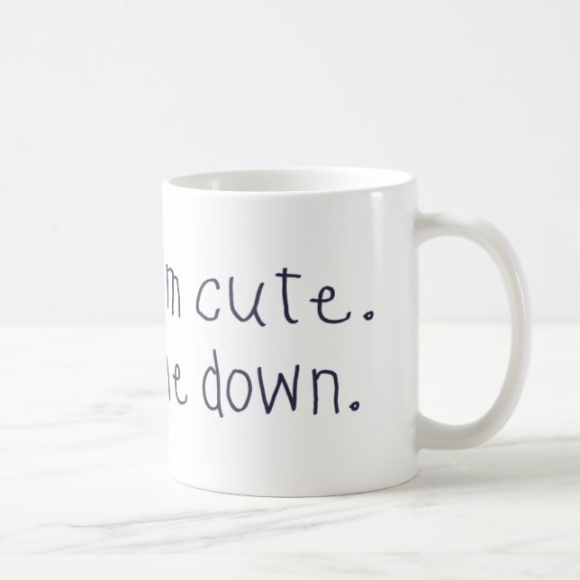 Caneca De Café Eu sei que eu sou bonito (Direita)