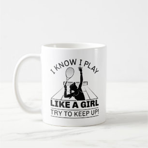 Caneca De Café Eu Sei Que Toco Como Uma Garota