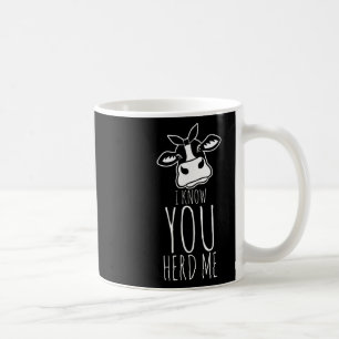 Caneca De Café Eu Sei Que Você Me Ouviu Vaca Trocadilho Engraçado