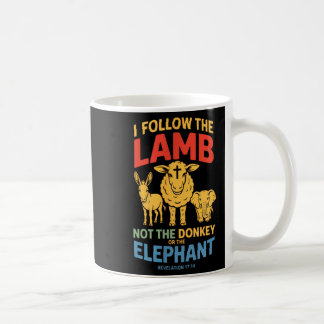 Caneca De Café Eu Sigo O Cordeiro Não O Ou O Elefante Cristão