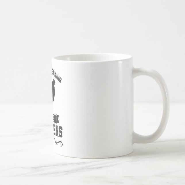 Caneca De Café Eu simplesmente amo galinhas, está bem, Fazenda de (Direita)