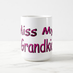 Caneca De Café eu sinto falta dos meus netos