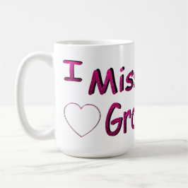 Caneca De Café eu sinto falta dos meus netos