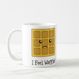Caneca De Café Eu sinto Waffle!