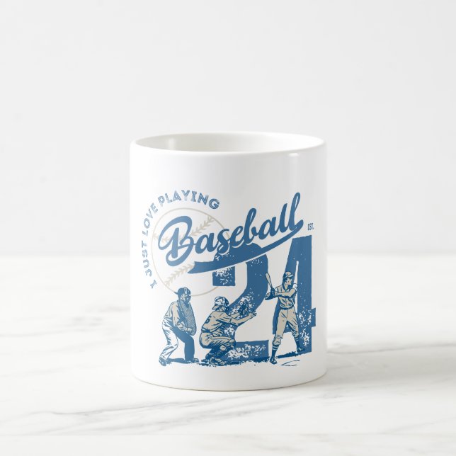 Caneca De Café Eu Só Adoro Jogar Baseball (Centro)