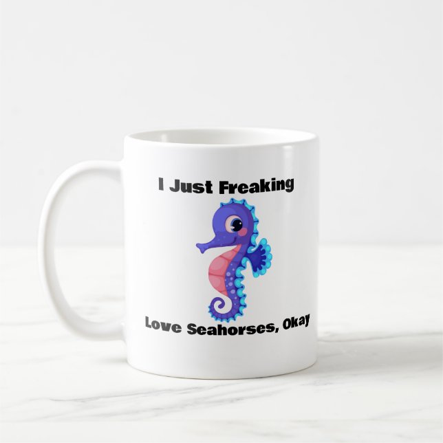 Caneca De Café Eu Só Amo Cavalos-De-Cama, Ok Coffee Mug (Esquerda)