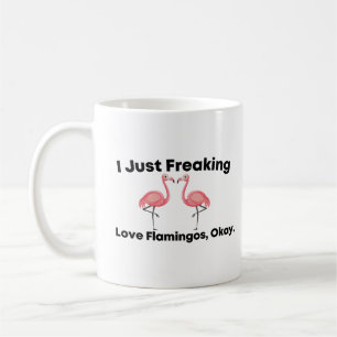 Caneca De Café Eu Só Apanhei Flamingos De Amor, Ok