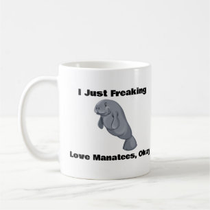 Caneca De Café Eu Só Apanhei Os Manatins De Amor, Ok, Coffee Mug