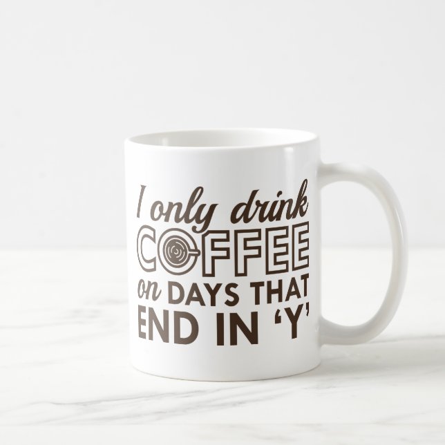 Caneca De Café Eu Só Bebo Café (Direita)