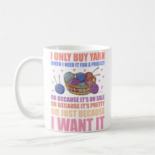 Caneca De Café Eu Só Compro Fio Quando Preciso Para Um Projeto De