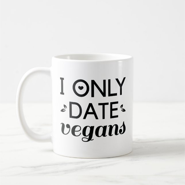 Caneca De Café Eu só encontro veganos (Esquerda)