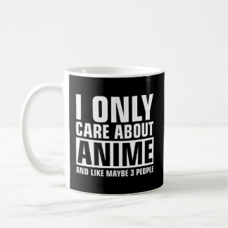 Caneca De Café Eu Só Me Preocupo Com O Anime