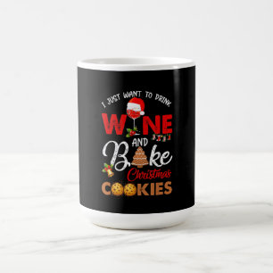 Caneca De Café Eu só quero beber vinho assares de Natal