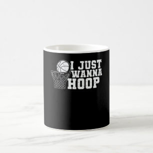 Caneca De Café Eu Só Quero Hoop   Design de basquetebol