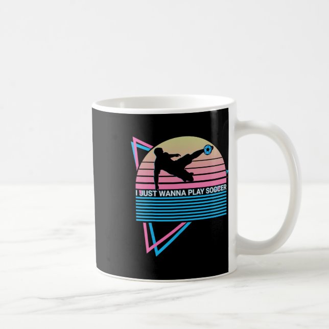 Caneca De Café Eu Só Quero Jogar Futebol Retrô  (Direita)