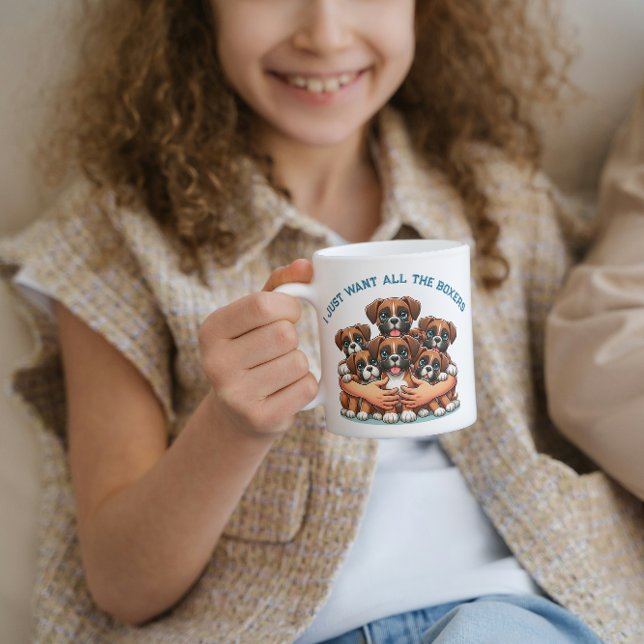Caneca De Café 🐾 Eu Só Quero Todos Os Cachorros 🐾 (Criador carregado)