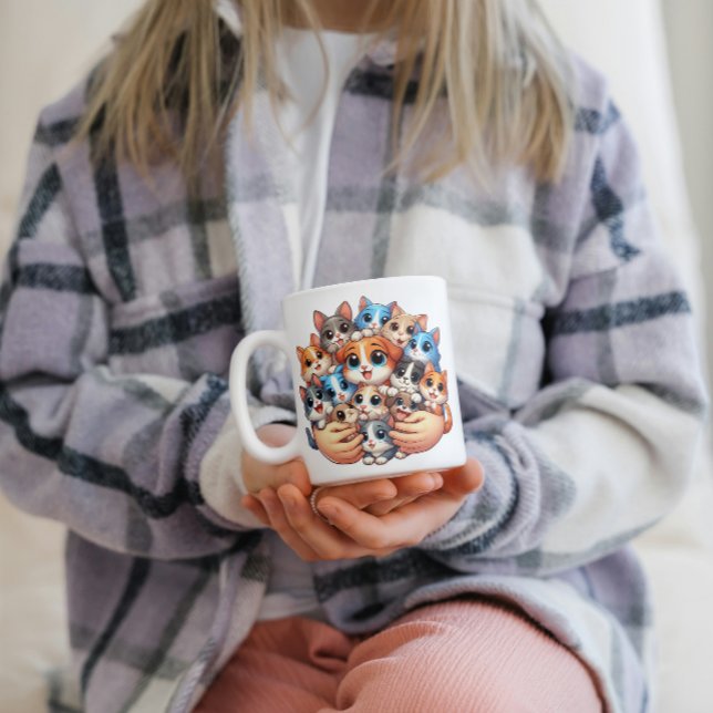 Caneca De Café Eu Só Quero Todos Os Gatos (Criador carregado)