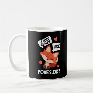 Caneca De Café Eu Só Realmente Gosto de Raposas OK Divertido Aman