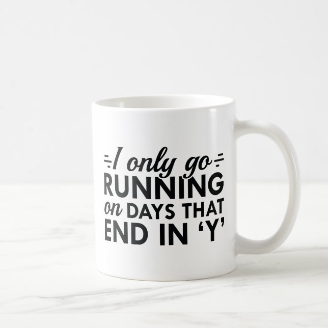 Caneca De Café Eu Só Vou Correr (Direita)