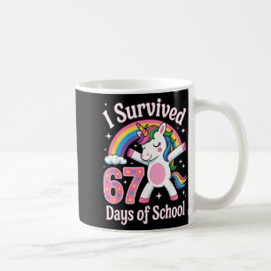 Caneca De Café Eu Sobrevivi 67 Dias De Escola Engraçado 67 Profes