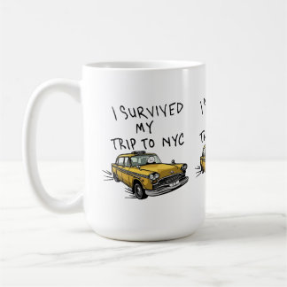 Caneca De Café Eu Sobrevivi à Minha Viagem para o Táxi de Nova Yo