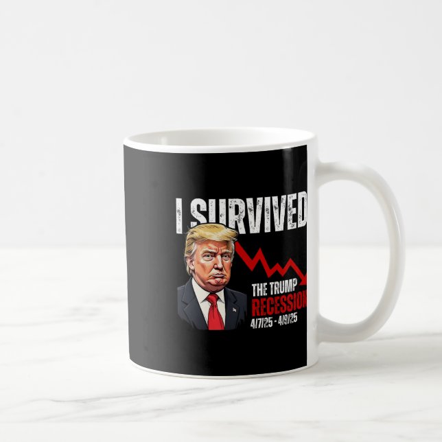 Caneca De Café Eu Sobrevivi À Recessão Trump 4725 4925 (Direita)