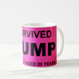 Caneca De Café Eu Sobrevivi a tRUMP