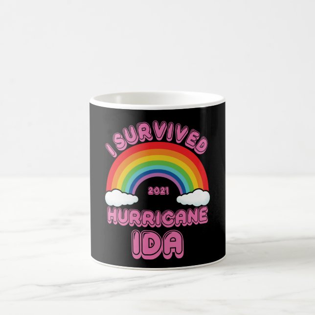 Caneca De Café Eu Sobrevivi Ao Furacão Ida (Centro)