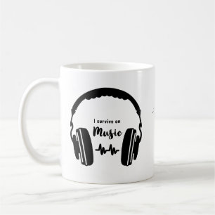 Caneca De Café Eu sobrevivo na Música