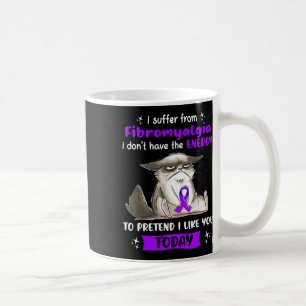 Caneca De Café Eu Sofro De Um Gato De Sensibilização Por Fibromia