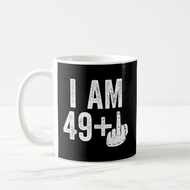 Caneca De Café Eu Sou 49 Mais Dedo Médio 50º (Esquerda)