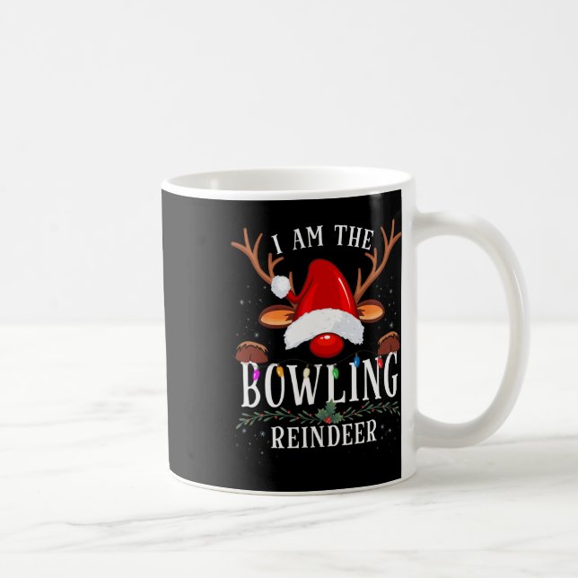 Caneca De Café Eu Sou A Boliche Da Família De Natal (Direita)