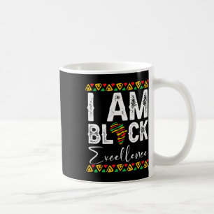 Caneca De Café Eu sou a excelência negra História negra mês de ju