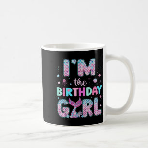 Caneca De Café Eu Sou A Garota De Aniversário, Família Sereia De