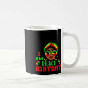 Caneca De Café Eu Sou a História Negra Melanina Afro Mulheres His