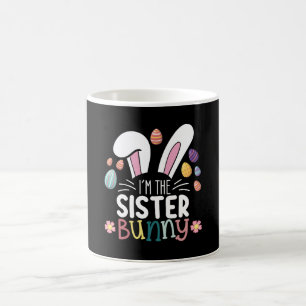 Caneca De Café Eu Sou A Irmã Coelhinha Páscoa Família Corresponde