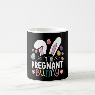 Caneca De Café Eu Sou a Mãe Coelhinha Grávida Páscoa Família Comb