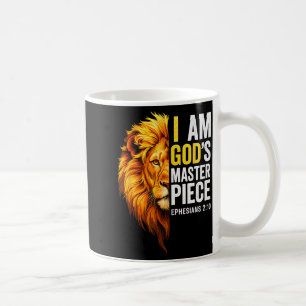 Caneca De Café Eu Sou a Obra-Prima de Deus Cristão Efésios 2_20