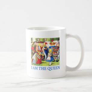CANECA DE CAFÉ EU SOU A RAINHA DO PAÍS DE AS MARAVILHAS